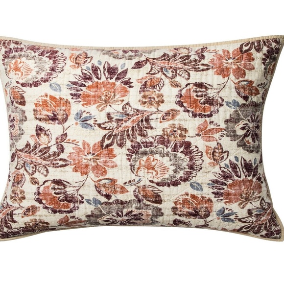 Threshold October Jacobean Cotton Pillow Sham - Picture 3 of 3